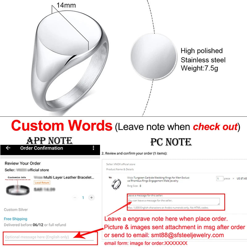 2023 Fashion Personalized Initial Signet Ring for Women Minimalist Alphabet Stamp Statement Ring Blogger Loves Unique Gift