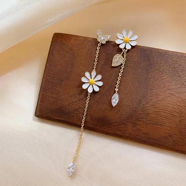 Sweet Small Daisy Flower Bracelets For Women Personality Cute Flower Bangles Girls Wedding Party Birthday Jewelry Gifts