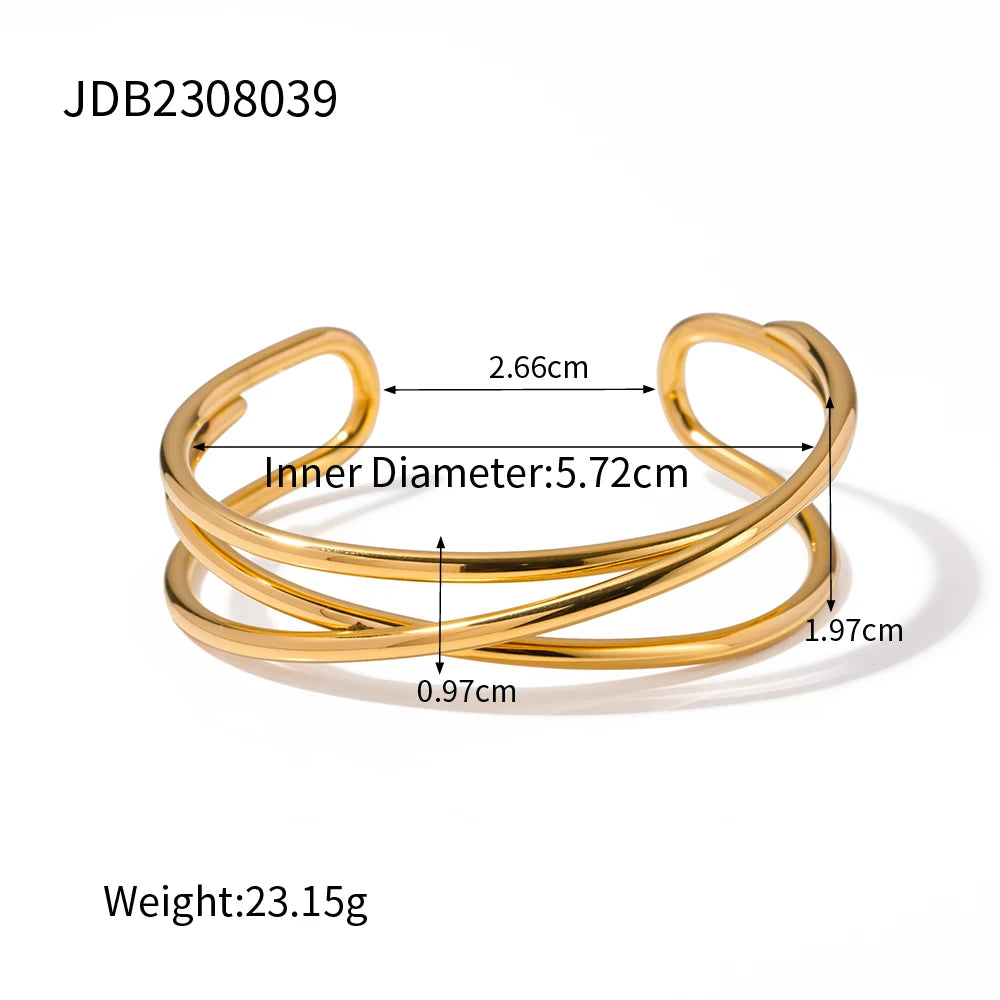 Uworld Fashion Handmade Hammered Stacking Bracelets Line Bangles Women's Jewelry Gift for Her