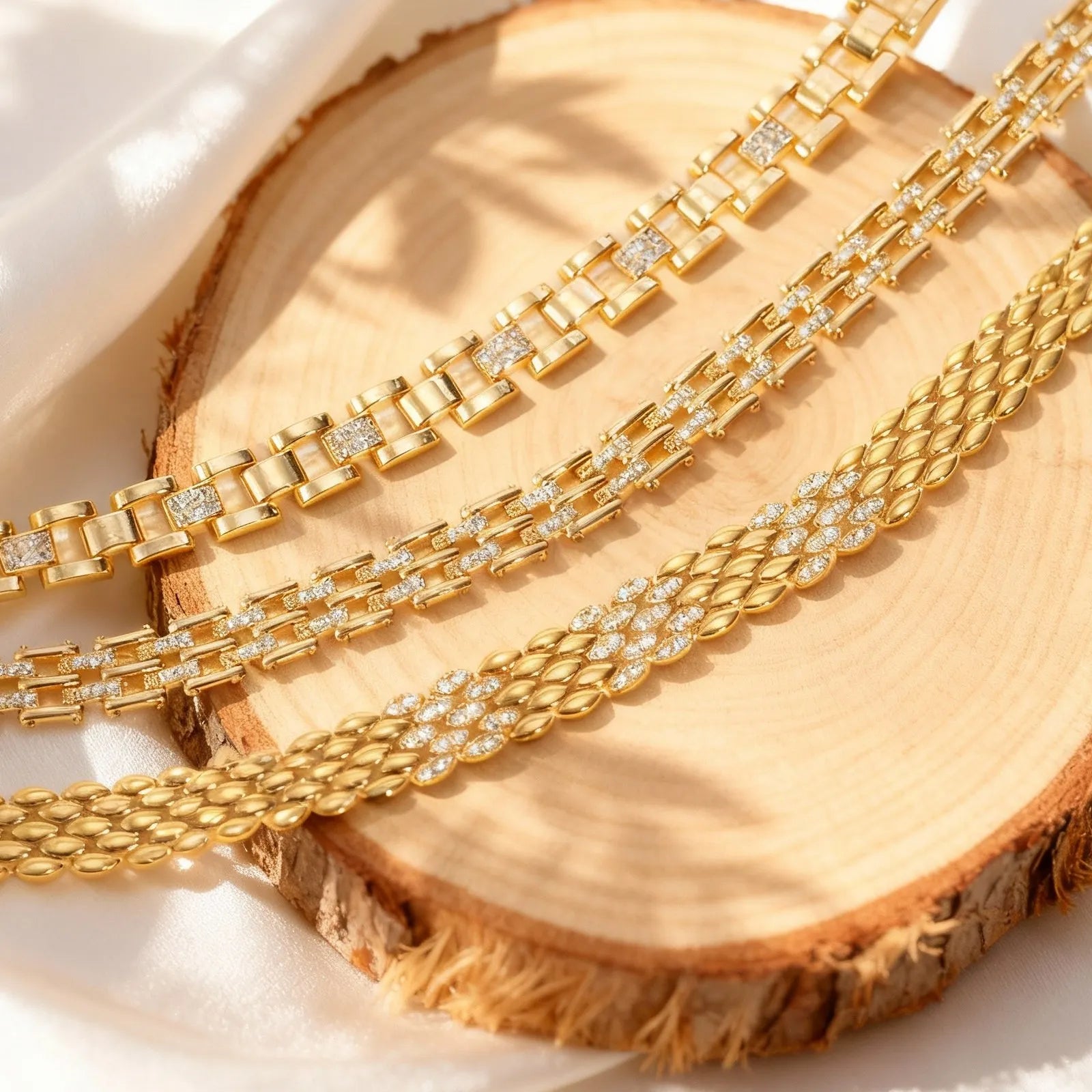 Luxurious Zircon Bracelet With for Women,High-Quality Gold Plated Teardrop-shaped Strap Chain Bracelets,Fashion Charm Jewelry