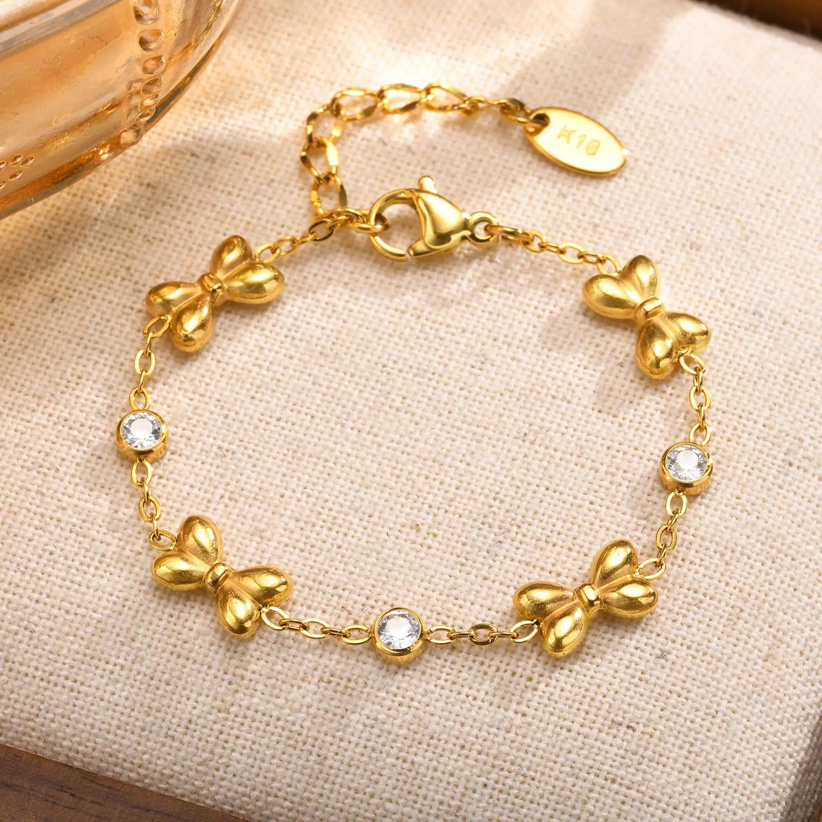 Stainless Steel Flat Rolo Chain Heart Bracelet for Women,Blade Chain Bracelets with Butterfly Accessories,Fashion Jewelry Gift