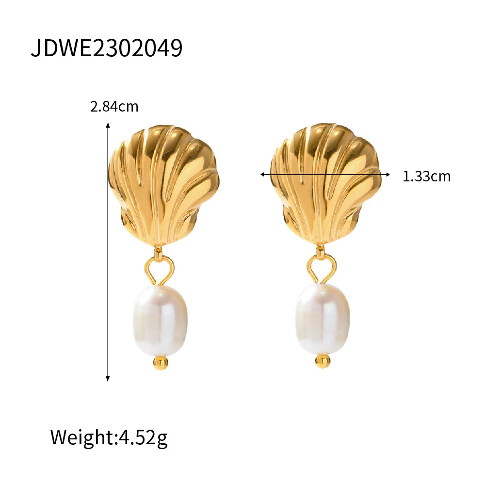 Uworld Stainless Steel Fashion Drop Dangle Earrings Waterproof Trendy Jewelry boucles d oreilles femme tendance 2023
