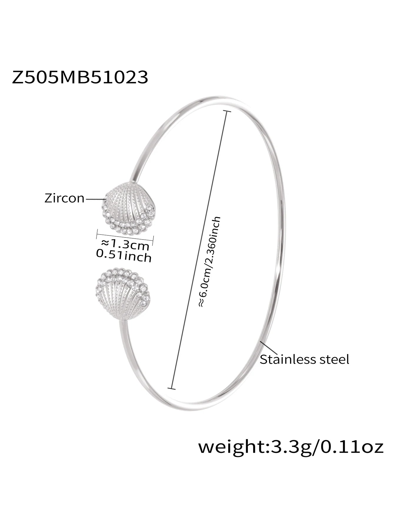 Nivora Popular Women Cuff Bracelets Cubic Zirconia Stainless Steel PVD Gold Plated Wedding Banquet Charm Bracelet Bangle Jewelry