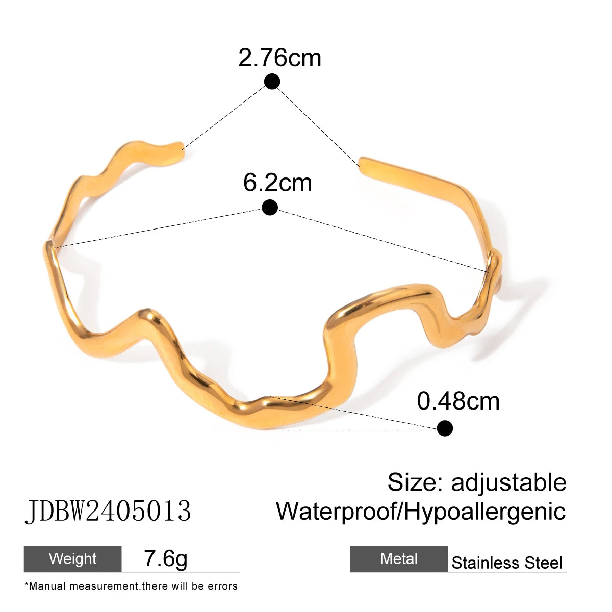 Uworld Fashion Handmade Hammered Stacking Bracelets Line Bangles Women's Jewelry Gift for Her