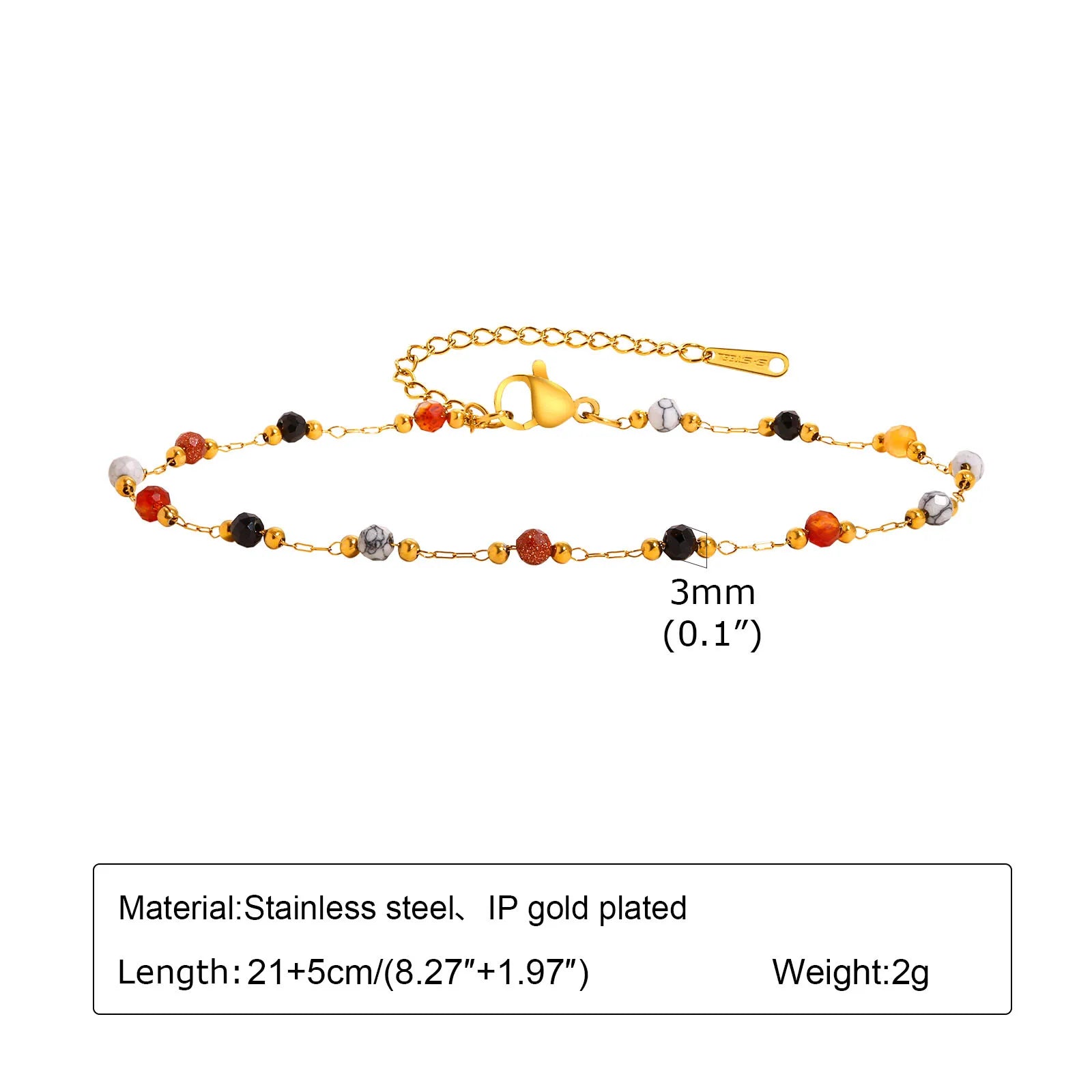 Stainless Steel Pearl Anklets Bracelet for Women, 18k Gold Plated  Foot Chain Adjustable Stackable Bracelets on Leg Jewelry