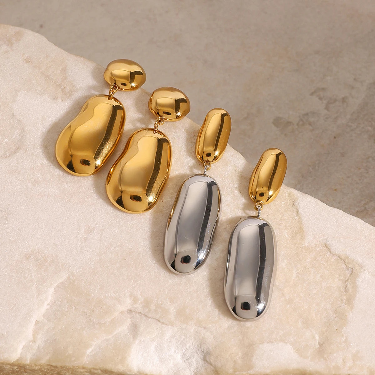 Uworld Fashion Water Drop Pendant Earrings Medium Teardrop Ear studies Dome Earrings Oval Women's Accessories Gift for Her