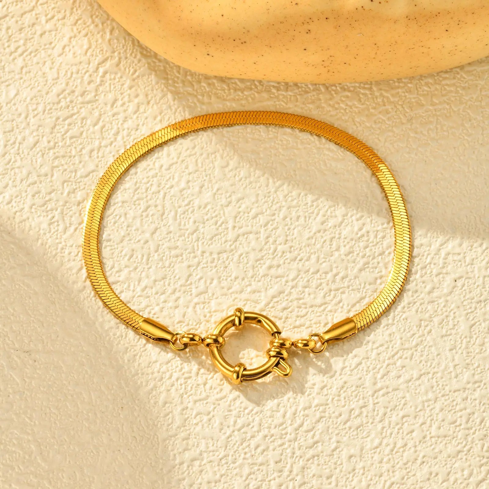 Exquisite Small Square Chain Bracelet for Women Girls, Gold Color Stainless Steel Bubble Buckle Bracelets,Fashion Jewelry Gifts