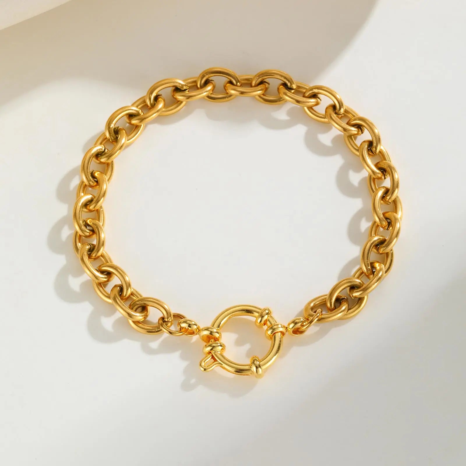 Exquisite Small Square Chain Bracelet for Women Girls, Gold Color Stainless Steel Bubble Buckle Bracelets,Fashion Jewelry Gifts