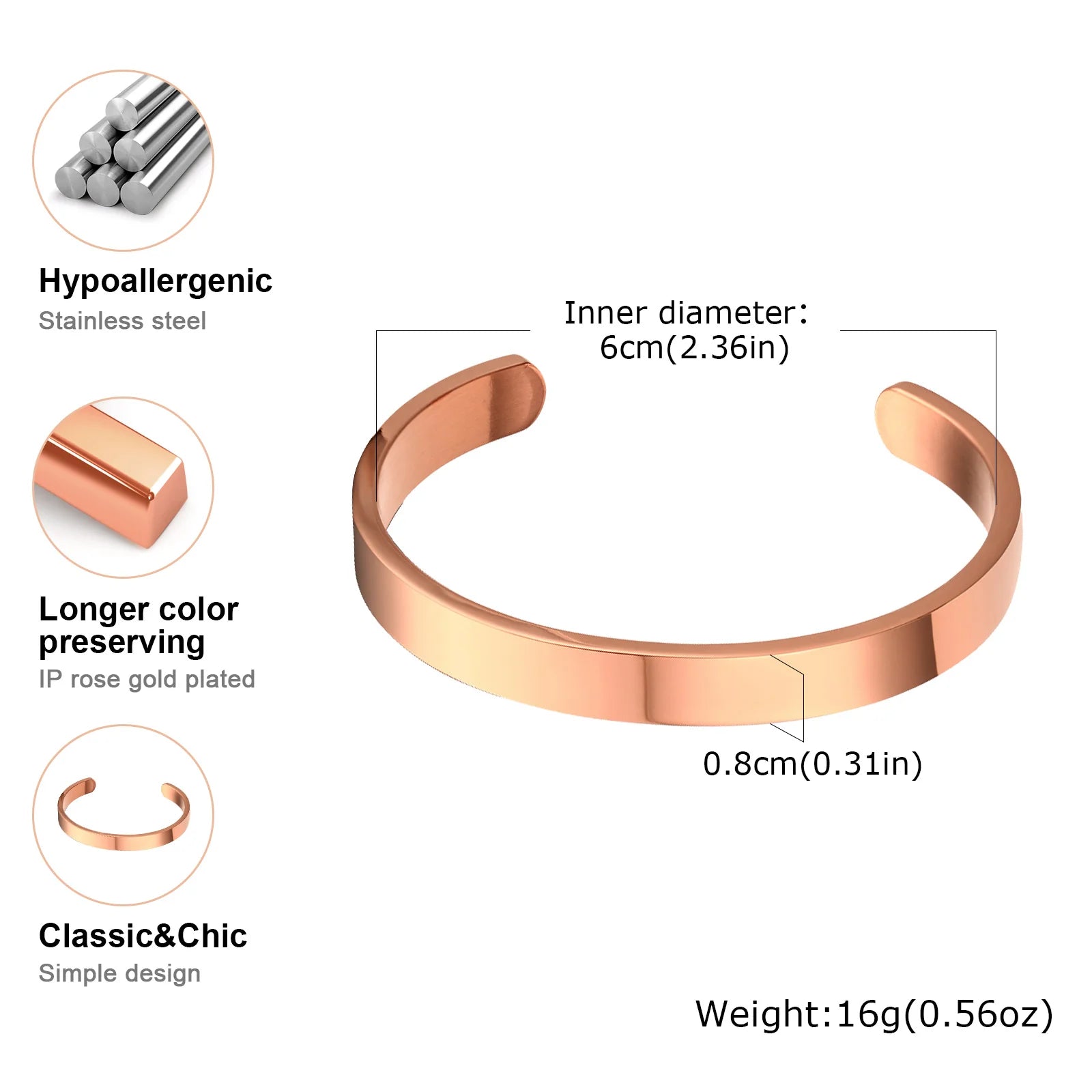 Stainless Steel ID Medical Bracelets with Medical LOGO, Autism Bracelets, Jewelry Gifts