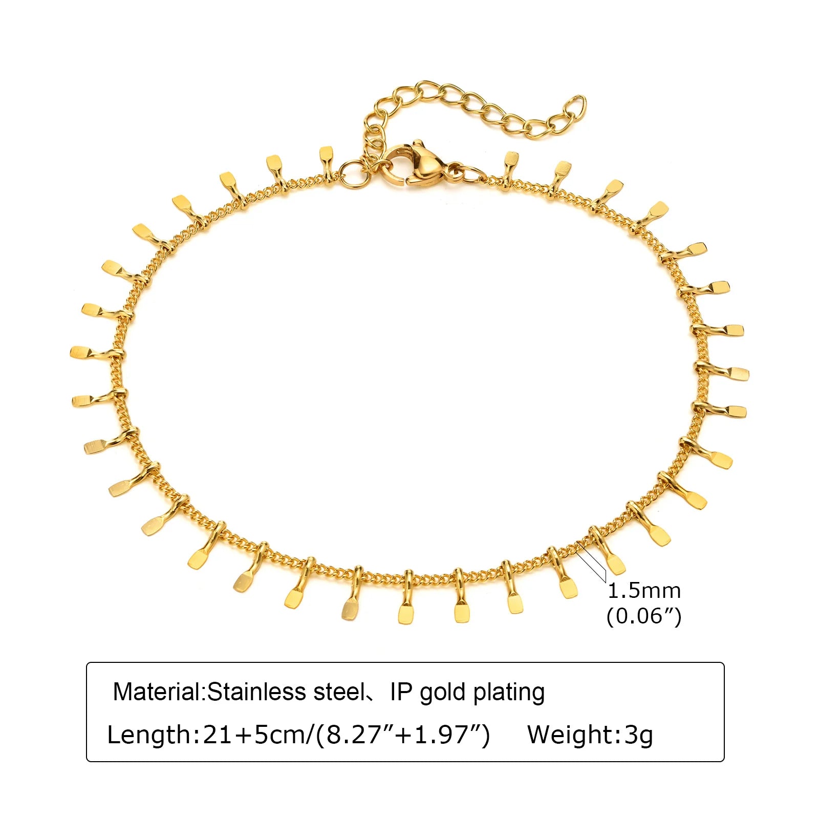 Stainless Steel Pearl Anklets Bracelet for Women, 18k Gold Plated  Foot Chain Adjustable Stackable Bracelets on Leg Jewelry