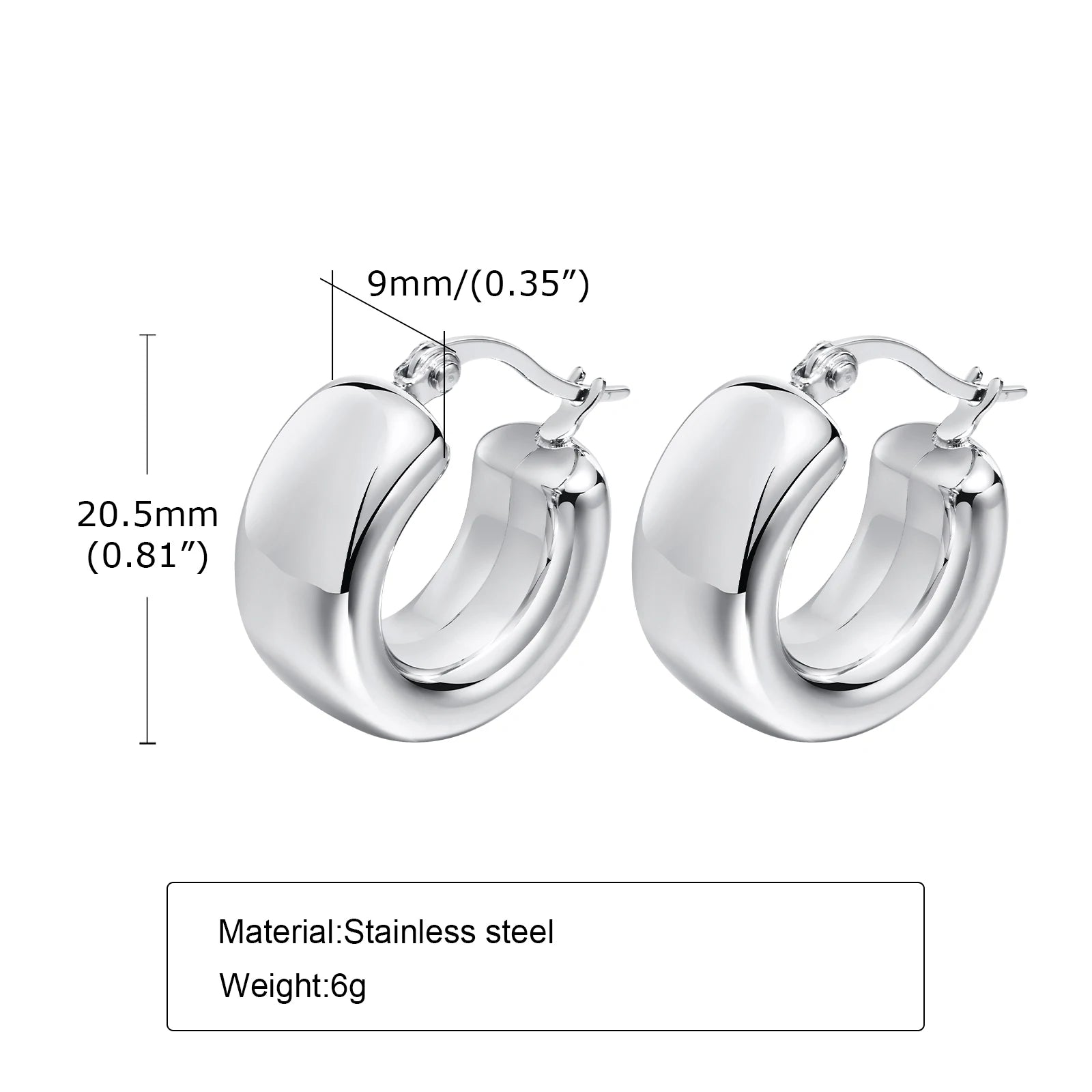 Women Dainty Hoop Huggie Earrings, Anti Allergy Stainless Steel Stud Earrings, Chic Birthday Party Fashion Jewelry To Mom Girls