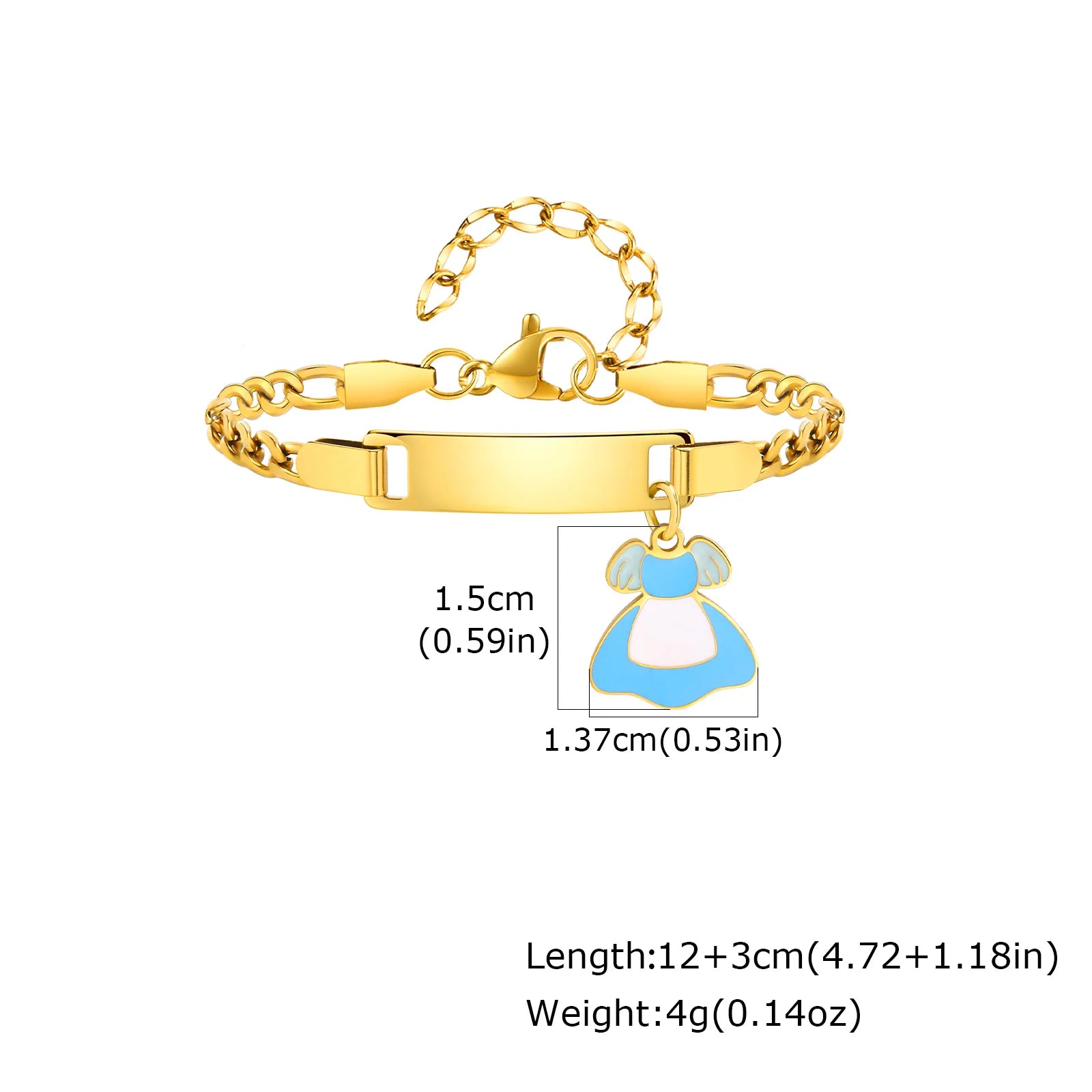 Cute Free Customized Name Bracelet for Baby,Birthday Anniversary Personalized Link Chain Bracelets,A Gift of Love from Parents