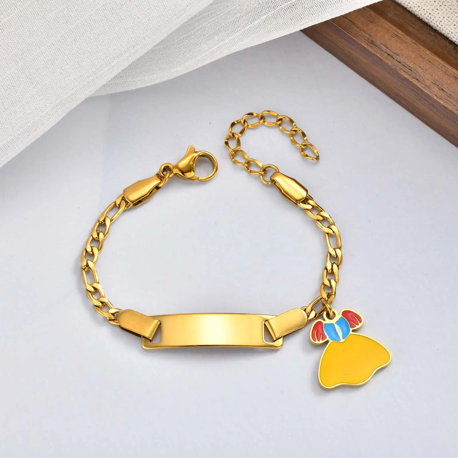 Cute Free Customized Name Bracelet for Baby,Birthday Anniversary Personalized Link Chain Bracelets,A Gift of Love from Parents