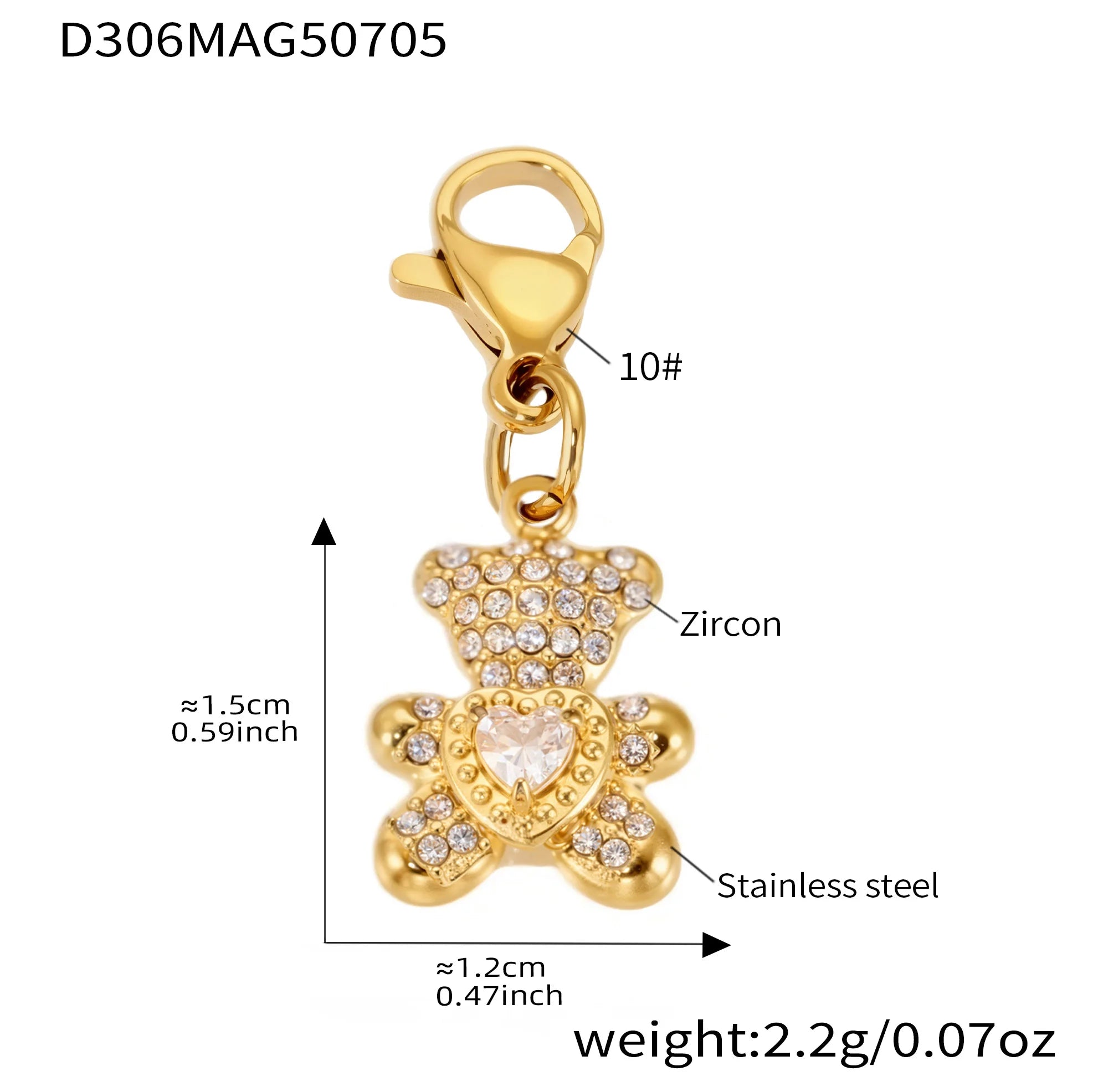 Nivora Distinctive Stainless Steel Heart Flower Little Bear Pendant Necklaces Bracelets For Women Wedding Jewelry Sets Gift